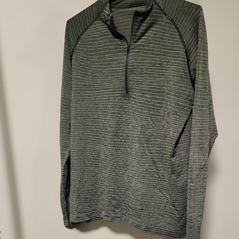 Lululemon Athletica Metal Vent Green Zip Up Sweater